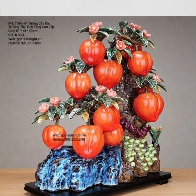 TƯỢNG CÂY ĐÀO TRƯỜNG THỌ - QUÀ TẶNG MỪNG THỌ, TÂN GIA Ý NGHĨA